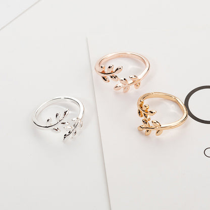 Bague Feuille Femme