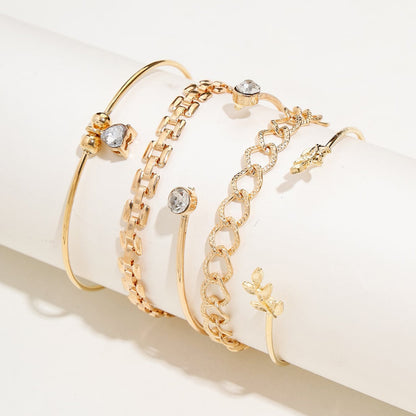 5-teiliges Set mit modischem Perlenarmband für Damen
