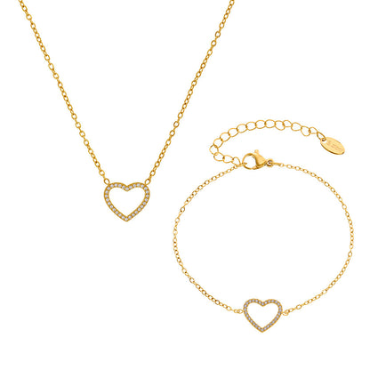 Women's Stainless Steel Heart Bracelet