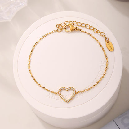 Women's Stainless Steel Heart Bracelet